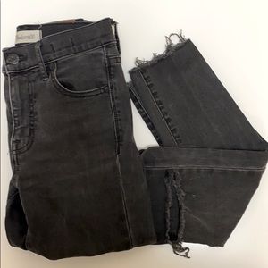 Madewell Distressed Black Skinny Jeans